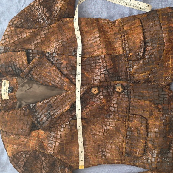 Lena Gabrielle Faux Alligator Blazer Jacket - Picture 9 of 12